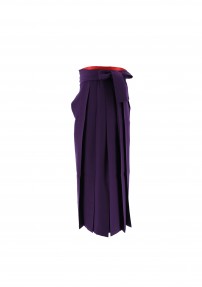 卒業式袴単品レンタル[無地]赤みの強い濃い紫[身長146-150cm]No.82